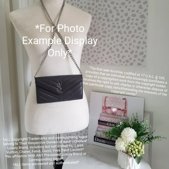 *SOLD* Authentic Pre-owned Yves Saint Laurent LouLou Flap Wallet - Picture 2 of 13